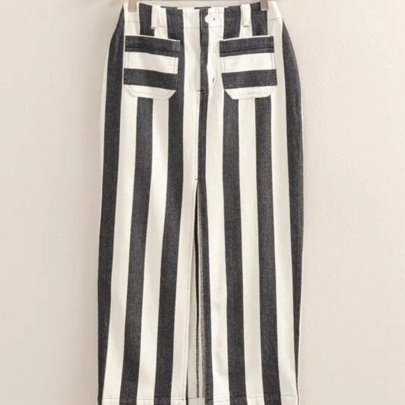 NWT HYFVE Striped Pocket Detail Maxi Skirt - Picture 1 of 3